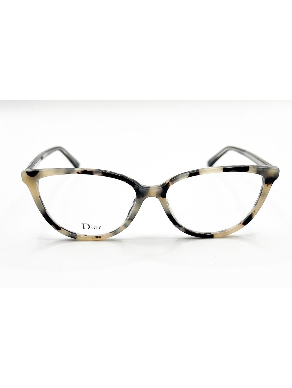Dior Montaigne N33 Tfv White Havana Black Authentic Eyeglasses 52-15-140 - Picture 5 of 5